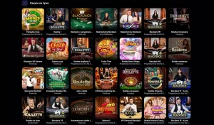 Sekcja kasyna na żywo NV Casino