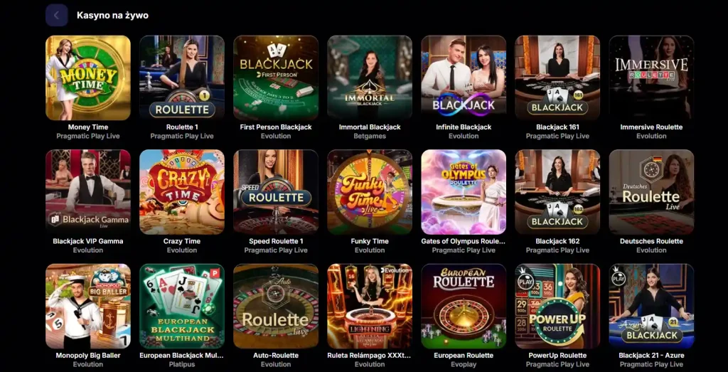Sekcja zakładów sportowych NV Casino