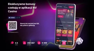 Wersja mobilna NV Casino na telefonie